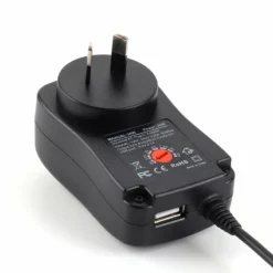 Life Easy Supply 3-12V Adjustable Power Switch Adapter 30W With 8 DC Conversion Plugs And USB Port Power Adapter