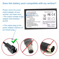 Life Easy Supply Universal Recliner Battery Pack 24V/29V 1800mAh Rechargable