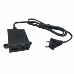 Life Easy Supply Furniture Mount Dual USB Charging Port- 5V 2A Switch & Charger