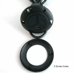 Life Easy Supply Switch & Charger Universal Fixed 2 Button Remote Controller For Recliner Sofa With USB Charger & LED Light Round Shape