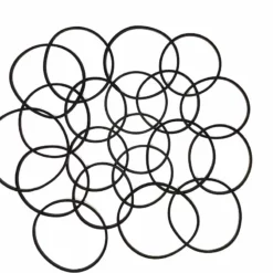 Life Easy Supply 2*2mm 75-100mm Rubber Square Belt For DIY Repair Record Player Walkman CD DVD - 20pcs