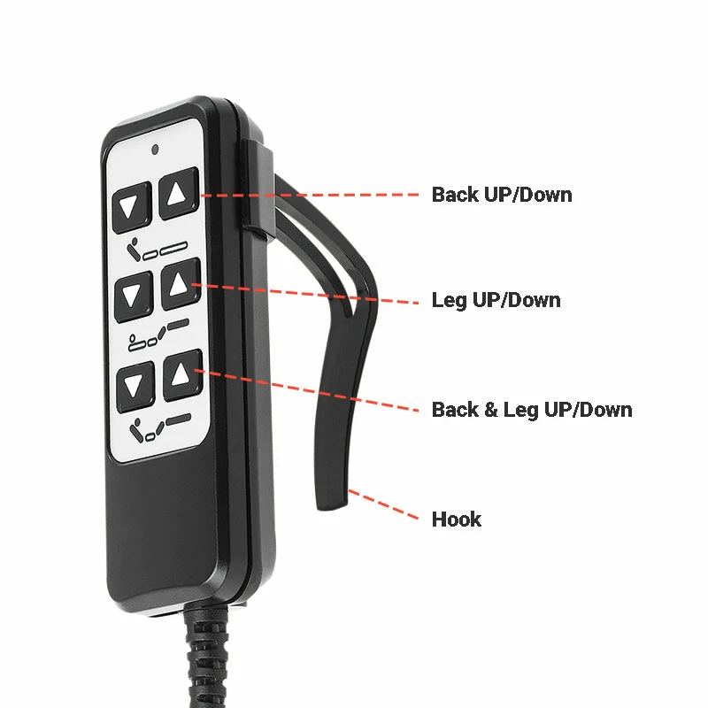 Life Easy Supply Richmat HJH5 Wired Remote Controller For Electric Adjustable Bed 4 Life Easy Supply Richmat HJH5 Wired Remote Controller For Electric Adjustable Bed