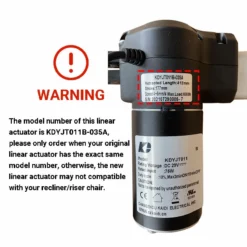 Life Easy Supply KDYJT011B-035A Kaidi Linear Actuator Motor For GFA Riser Recliner