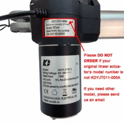 Life Easy Supply KDYJT011-005A Kaidi Linear Actuator For Power Recliner Lift Chair