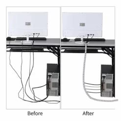 Life Easy Supply 118 In Cable Protection Sleeve For Cords Organization & Against Pets Chew Damage