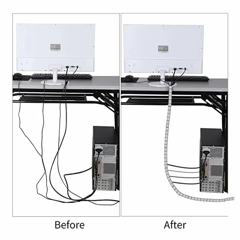 Life Easy Supply 118 In Cable Protection Sleeve For Cords Organization & Against Pets Chew Damage 4 Life Easy Supply 118 In Cable Protection Sleeve For Cords Organization & Against Pets Chew Damage