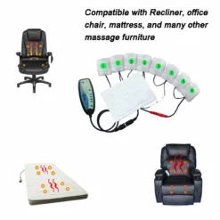 Life Easy Supply Vibration & Heat Massage System For Recliner Office Chair And Massage Mattress Massage Components