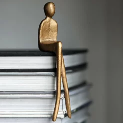 Life Easy Supply Cast Iron Ornaments Leisure Sitting Sculpture - Set Of 3