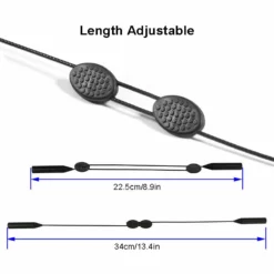 Life Easy Supply Adjustable Anti Slippery Eyeglass Retainer Strap No Tail Silicone - 3 Pack