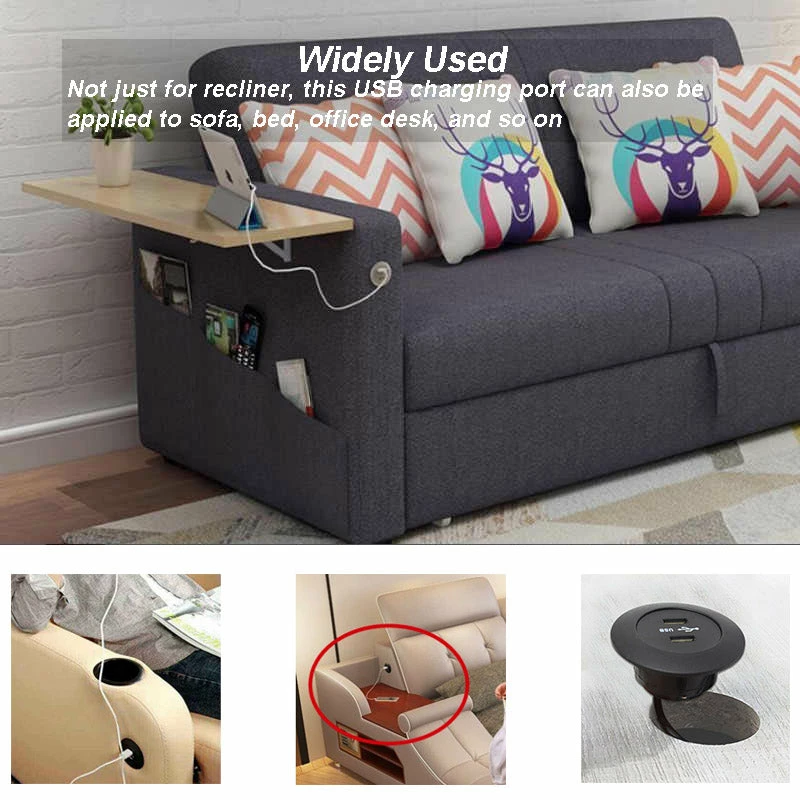 Life Easy Supply DIY Mounted Furniture USB Charging Port 5V 2A Dual USB With Power Adapter Switch & Charger 5 Life Easy Supply DIY Mounted Furniture USB Charging Port 5V 2A Dual USB With Power Adapter Switch & Charger