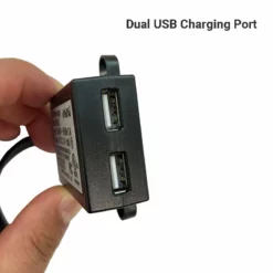 Life Easy Supply Furniture Mount Dual USB Charging Port- 5V 2A Switch & Charger