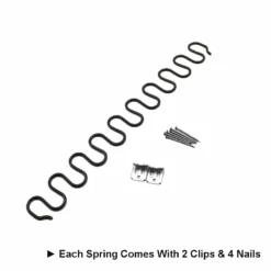 Life Easy Supply Upholstery Zig-Zag Spring Kit-6pk Springs Clips Nails For Furniture Chair Couch Repair