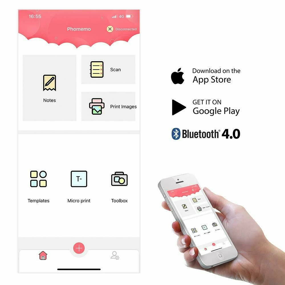 Life Easy Supply Other Products M02 App Operated Pocket Printer, Wireless Bluetooth Mini Printer Compatible With IOS And Android 6 Life Easy Supply Other Products M02 App Operated Pocket Printer, Wireless Bluetooth Mini Printer Compatible With IOS And Android