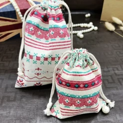 Life Easy Supply Other Products 8Pcs Drawstring Linen Storage Bag Beam Bag For Small Items Like Gifts Jewelry Cosmetic Electronics Coins