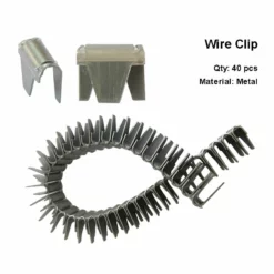 Life Easy Supply Upholstery Saggy Sofa Repair Kit Zig-Zag Spring Paper Wrapped Balance Wire 33ft + 40 Clips