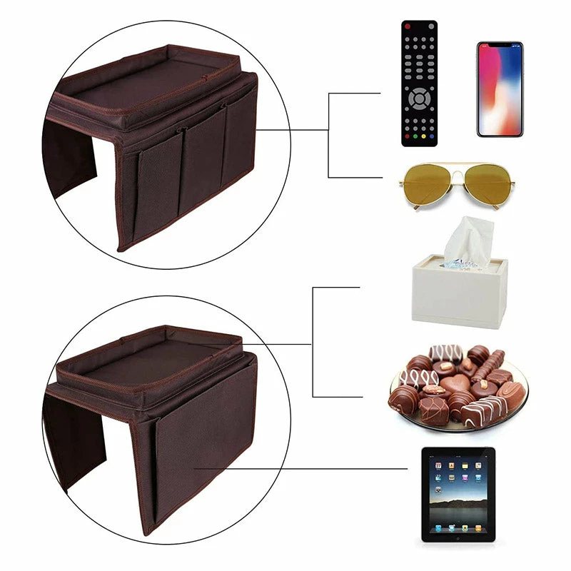 Life Easy Supply Upholstery Sofa Recliner Chair Armrest Organizer With 5 Pockets & Cup Holder Tray 6 Life Easy Supply Upholstery Sofa Recliner Chair Armrest Organizer With 5 Pockets & Cup Holder Tray