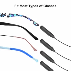 Life Easy Supply Adjustable Anti Slippery Eyeglass Retainer Strap No Tail Silicone - 3 Pack