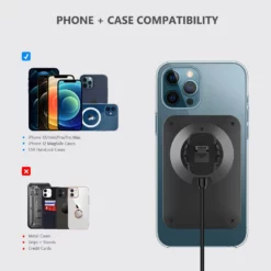 Life Easy Supply Magnetic Car Vent Mount For IPhone 12/Mini/Pro/Pro Max With Wireless Charging Support Magsafe