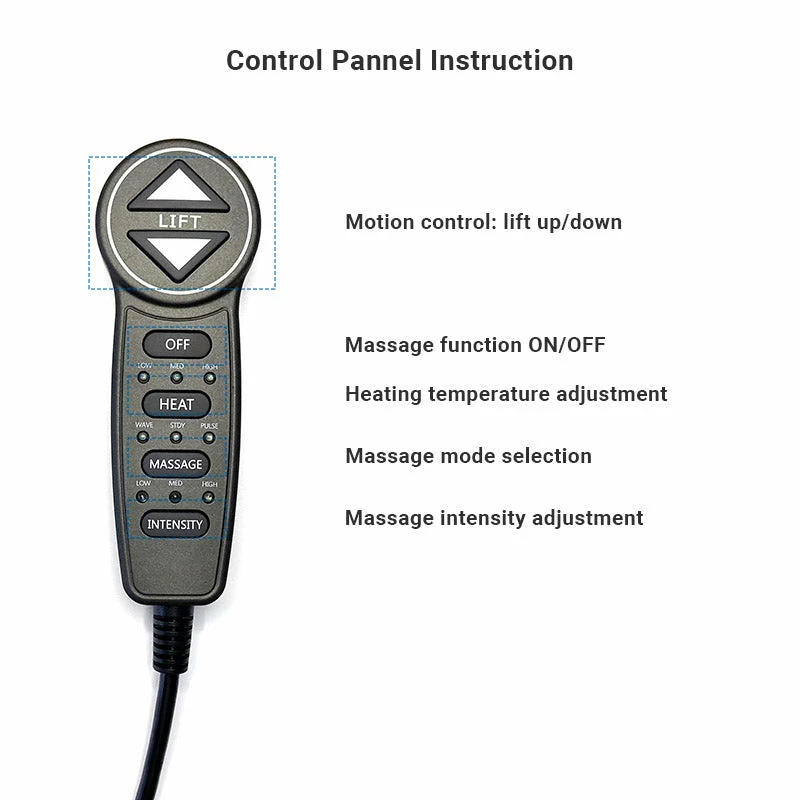 Life Easy Supply MLSK55-A1 Remote Controller & Junction Box Power Recliner 6 Button 8 Pin 6 Life Easy Supply MLSK55-A1 Remote Controller & Junction Box Power Recliner 6 Button 8 Pin