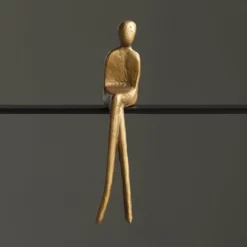 Life Easy Supply Cast Iron Ornaments Leisure Sitting Sculpture - Set Of 3