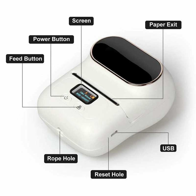 Life Easy Supply M110 Portable Bluetooth Thermal Printer Mini Mobile Sticker Label Maker, QR Barcode Clothing Jewelry Label Printing Machine 8 Life Easy Supply M110 Portable Bluetooth Thermal Printer Mini Mobile Sticker Label Maker, QR Barcode Clothing Jewelry Label Printing Machine