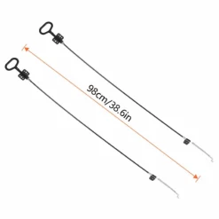 Life Easy Supply 98cm/38.6in Recliner Sofa Cable, Sofa Recliner Release Cable, D Ring Couch Recliner Pull Handle Upholstery