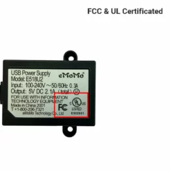 Life Easy Supply Furniture Mount Dual USB Charging Port- 5V 2A Switch & Charger