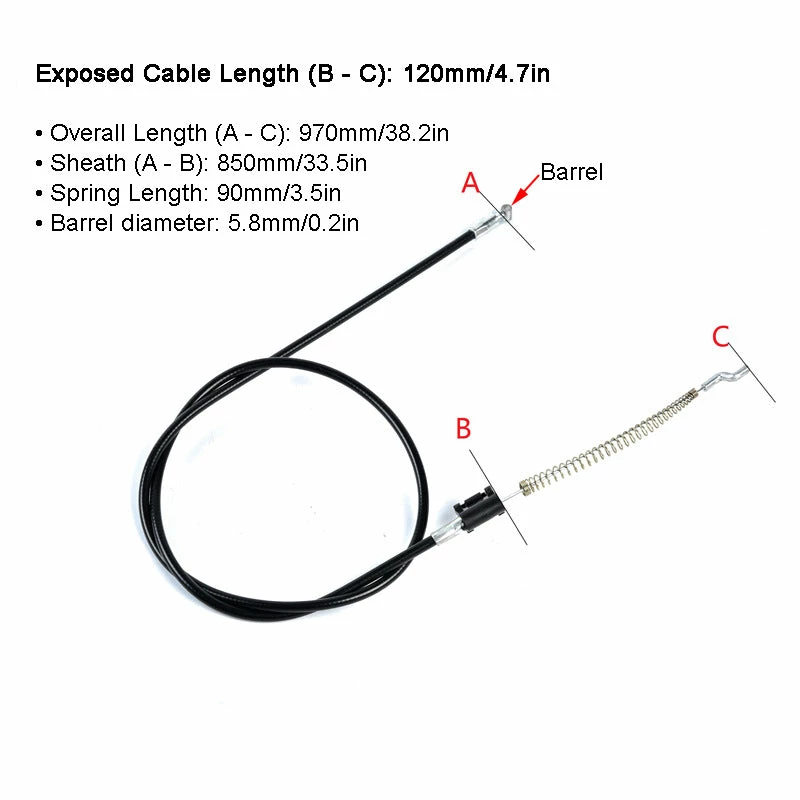 Life Easy Supply Upholstery 2 Pcs Replacement Recliner Release Cable For Chairs And Sofas - With Spring 8 Life Easy Supply Upholstery 2 Pcs Replacement Recliner Release Cable For Chairs And Sofas - With Spring