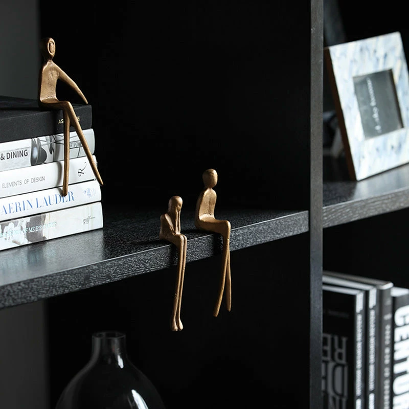 Life Easy Supply Sales 46 Life Easy Supply Cast Iron Ornaments Leisure Sitting Sculpture - Set Of 3