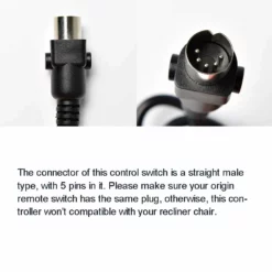 Life Easy Supply 6 Buttons Control Switch For Recliner Sofa Chair With USB & LED-backlit