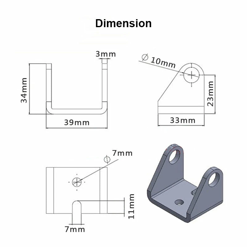 Life Easy Supply 2 Pcs C Shape Mounting Brackets Link For Linear Actuator Motor Upholstery 7 Life Easy Supply 2 Pcs C Shape Mounting Brackets Link For Linear Actuator Motor Upholstery