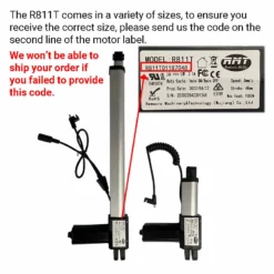 Life Easy Supply RMT R811T Linear Actuator Remacro Motor Assembly