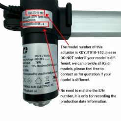 Life Easy Supply Kaidi KDYJT018-182 Linear Actuator Motor Assembly