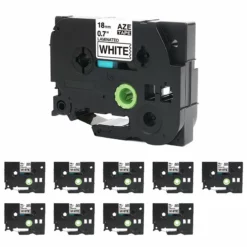 Life Easy Supply Other Products 10 Pack Compatible Label Tape Replacement For TZe-241 TZ241 Brother P Touch Label Tape 18mm 3/4in