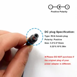 Life Easy Supply 24V 3A Switch Power Adapter For Massage Recliner Chair With RCA DC Jack And AC Cable