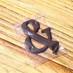 Life Easy Supply 3 Inch Vintage Wrought Iron House/Mailbox Number, DIY Cast Iron Alpabet Letter With Install Screws Other Products